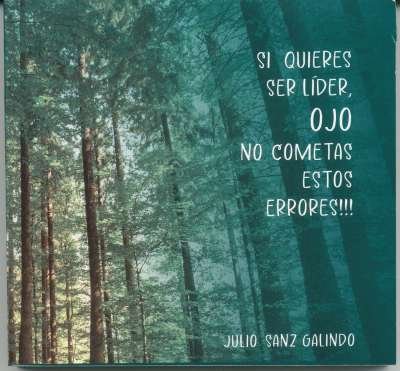 Libro: Si quieres ser líder, ojo no cometas estos errores!!! | Autor: Julio Sanz Galindo | Isbn: 9786289559309