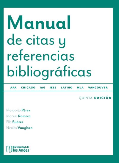  Manual de citas y referencias bibliográficas. Quinta edición