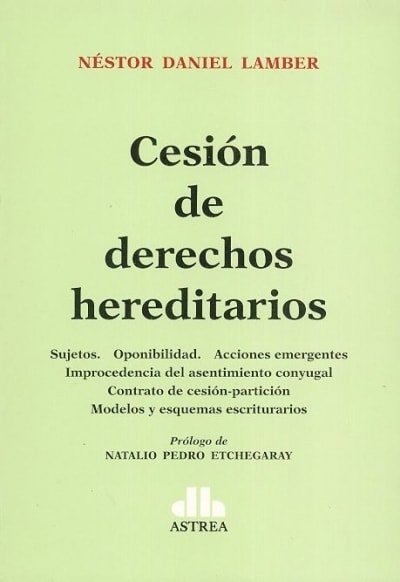 Libro: Cesión de derechos hereditarios | Universilibros