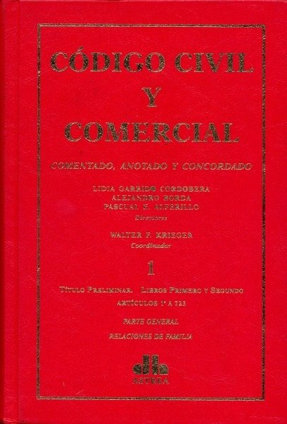 Código civil y comercial tomo i. Comentado, anotado y concordado - Lidia Garrido Cordobera - 9789877060614