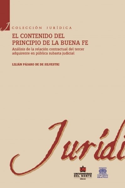 Libro: El contenido del principio de la buena fe | Autor: Lilián Pajaro de Silvestri | Isbn: 9789587413625