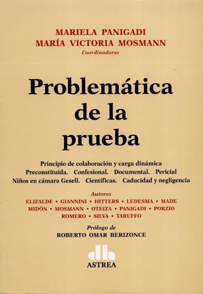 Libro: Problemática de la prueba | Autor: Mariela Panigadi | Isbn: 9789877062465