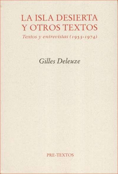 Libro: La isla desierta y otros textos | Autor: Gilles Deleuze | Isbn: 848191651X