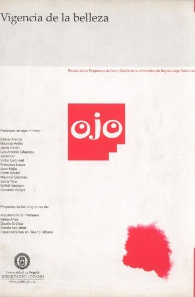 Revista ojo nº 3. Vigencia de la belleza - Eliécer Arenas - 01232843