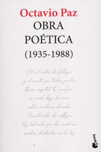 Libro: Obra poética (1935-1988) | Autor: Octavio Paz | Isbn: 9786070752865