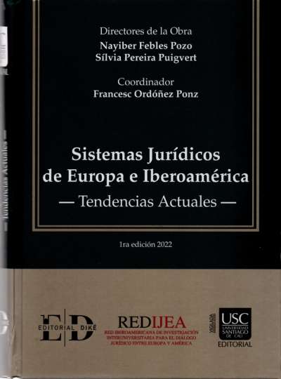 Libro: Sistemas jurídicos de Europa e Iberoamérica | Autor: Nayiber Febles Pozo | Isbn: 9786287529090