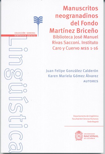  Manuscritos neogranadinos del Fondo Martínez Briceño
